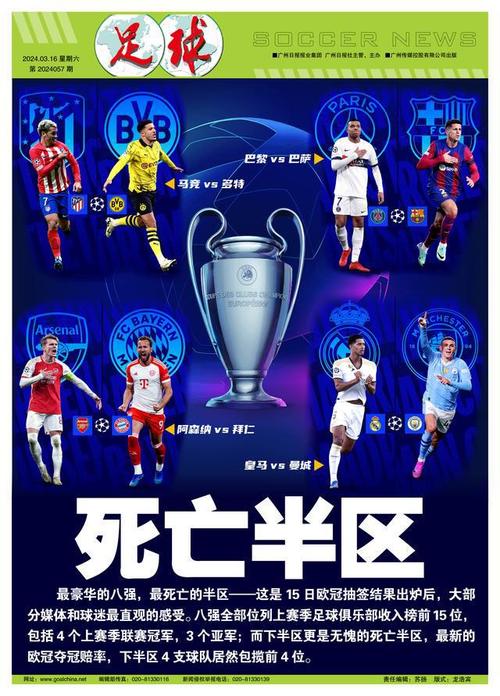 白热化对决！欧冠八强赛程表及球队信息，速看！