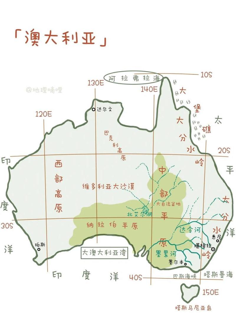 澳大利亚是哪个洲？原来它属于大洋洲！