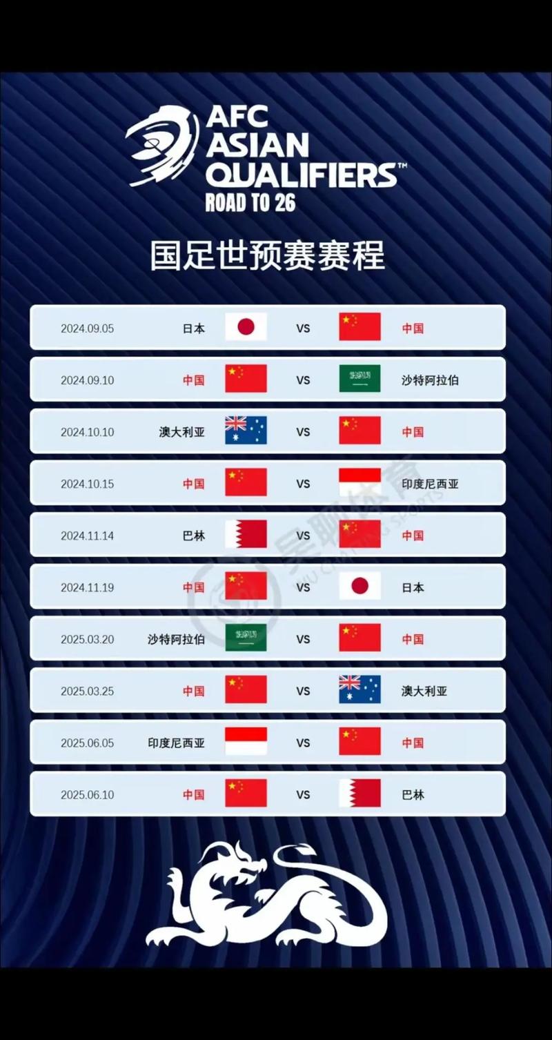 国足什么时候比赛？最新赛程时间表一览
