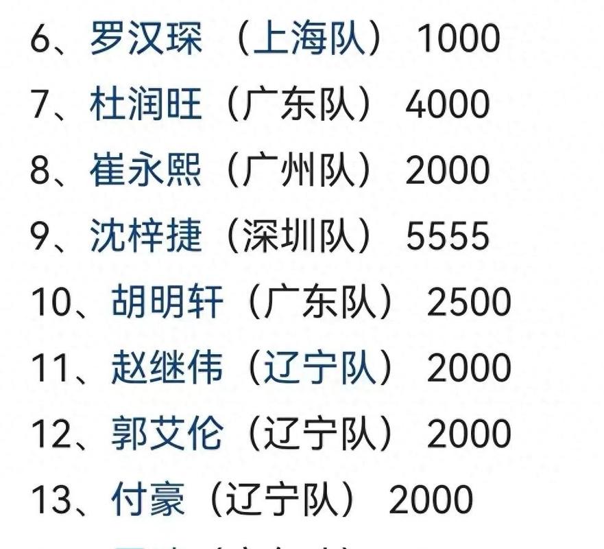 胡明轩能挣多少？CBA球星年薪排行榜告诉你！