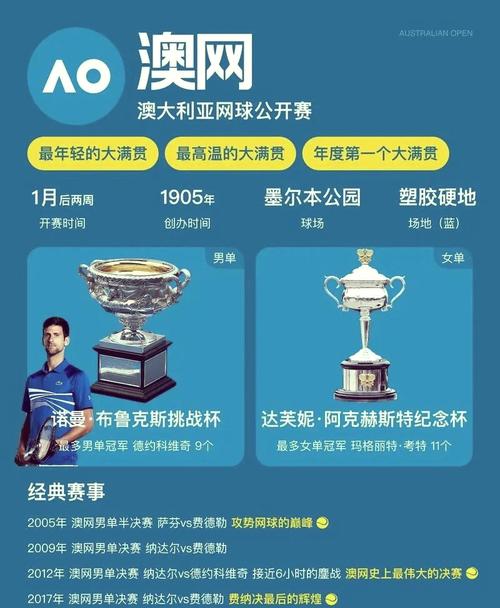 你知道有哪些大型网球公开赛吗？四大满贯深度解析