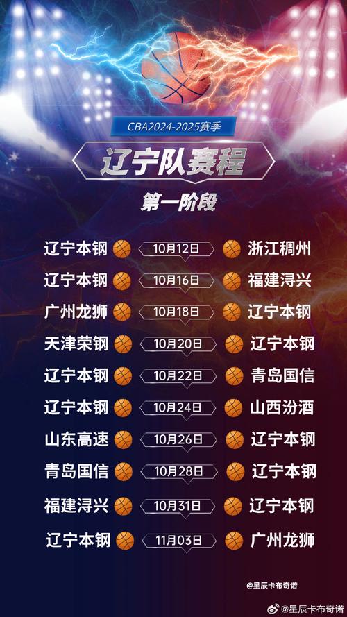 CBA什么时候正式开始比赛？2024-2025赛季CBA比赛时间表！
