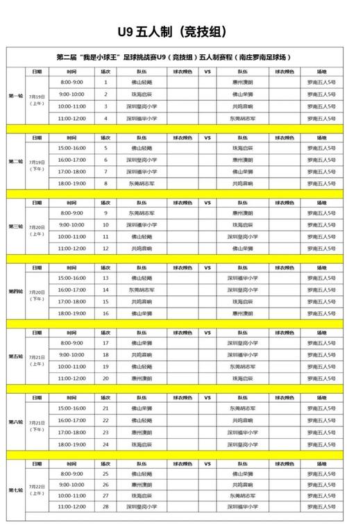 自己动手做赛程安排表，简单易懂的步骤指南
