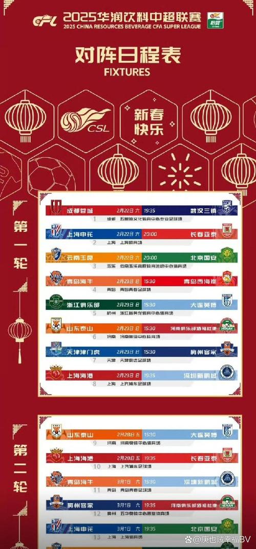 2025中超联赛球队一览：都有哪些球队参赛？