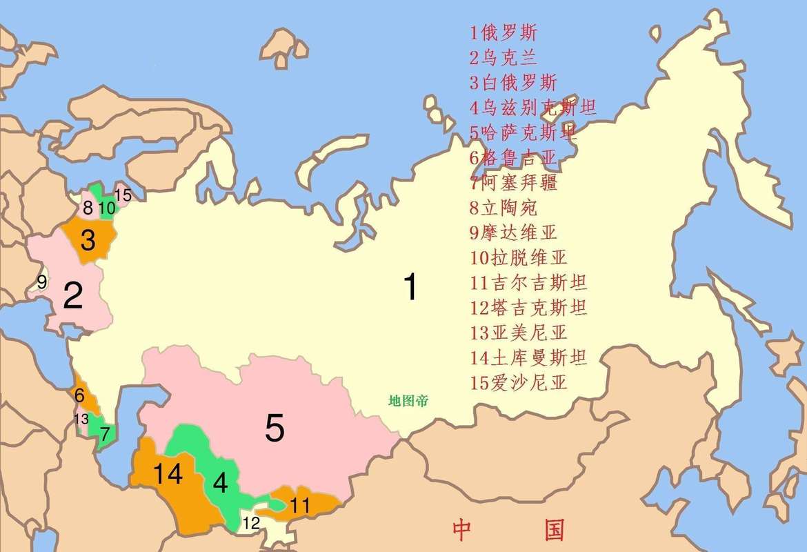 冷战结束的标志：苏联解体成15个国家，你了解多少？