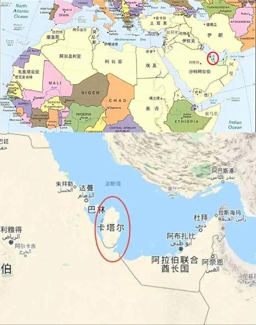 地图找卡塔尔，简单易懂的卡塔尔位置地图及周边信息！