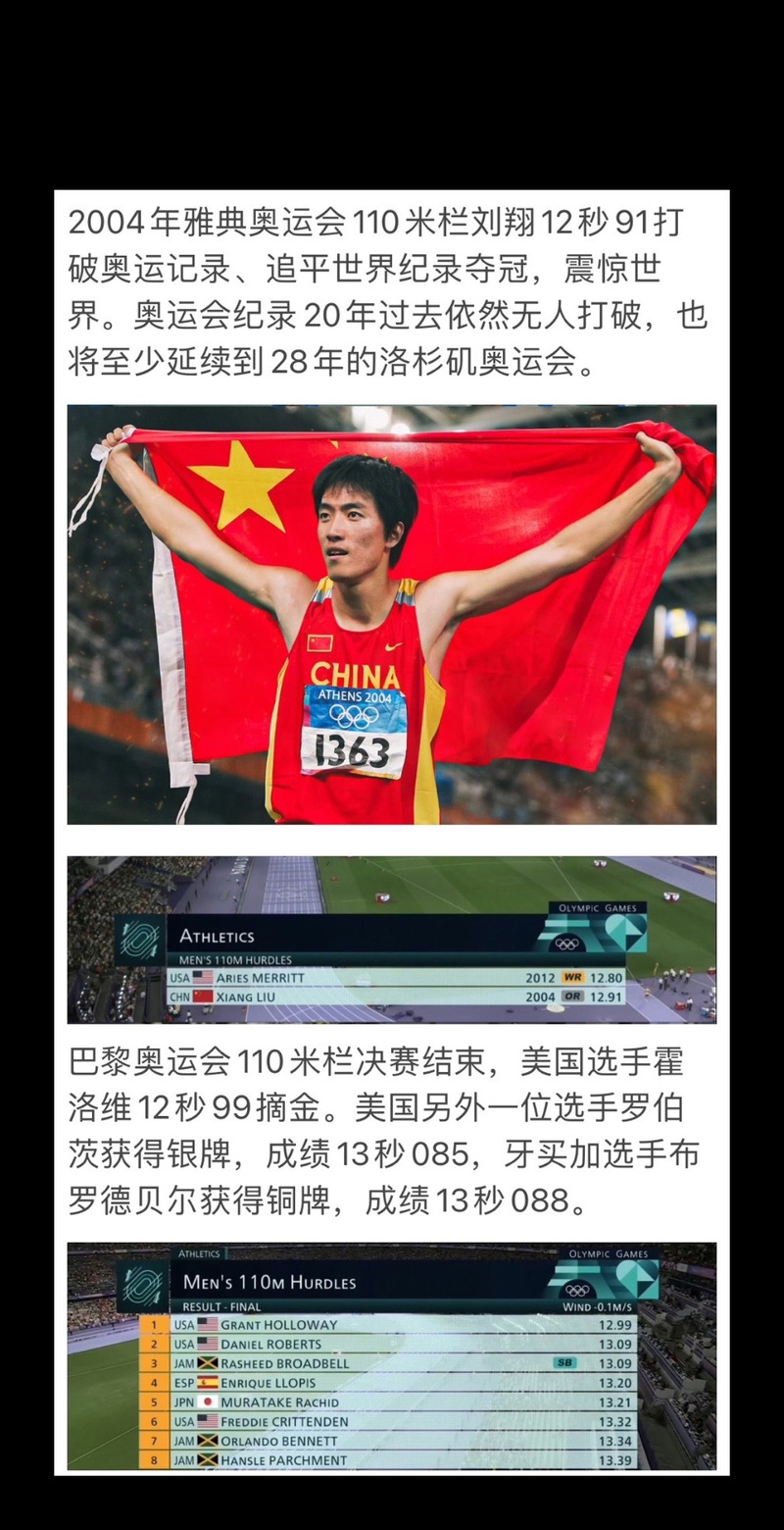 刘翔夺冠是哪一年？雅典奥运会刘翔110米栏夺冠震惊世界！