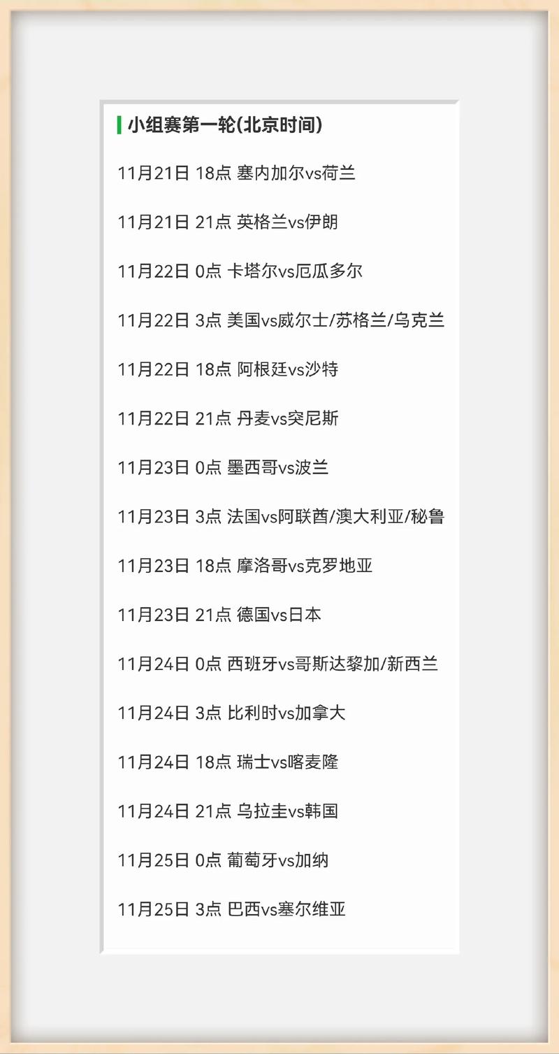 世界杯开赛时间确定了吗？卡塔尔世界杯具体日期公布
