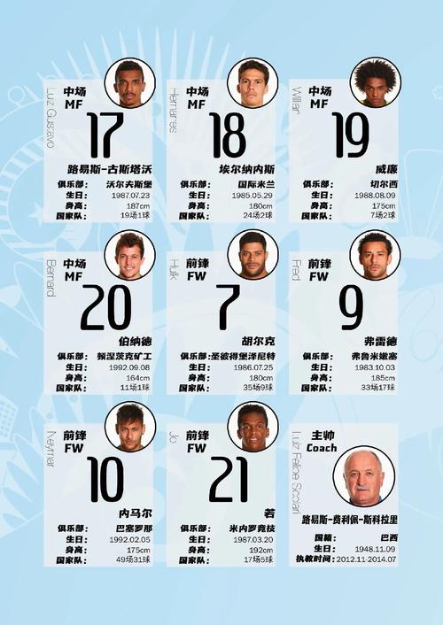 深入了解巴西足球明星阵容，看看都有哪些传奇球星