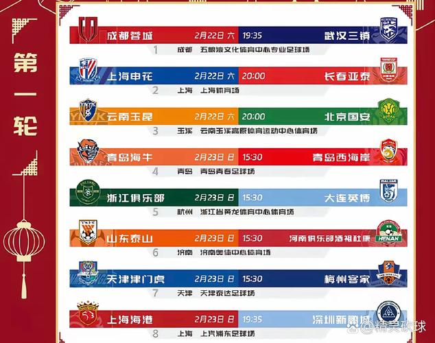 中超有多少轮比赛？2023赛季赛程详解！