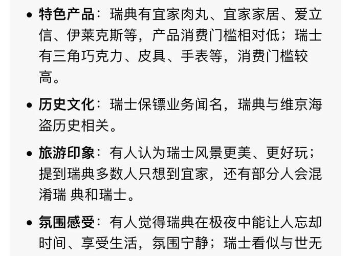 瑞典和瑞士的财富差距有多大？深度解析！