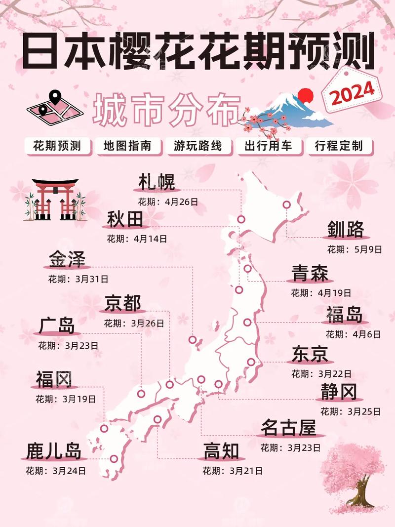 大阪樱花什么时候开？2024年大阪樱花开花时间预测及赏花攻略