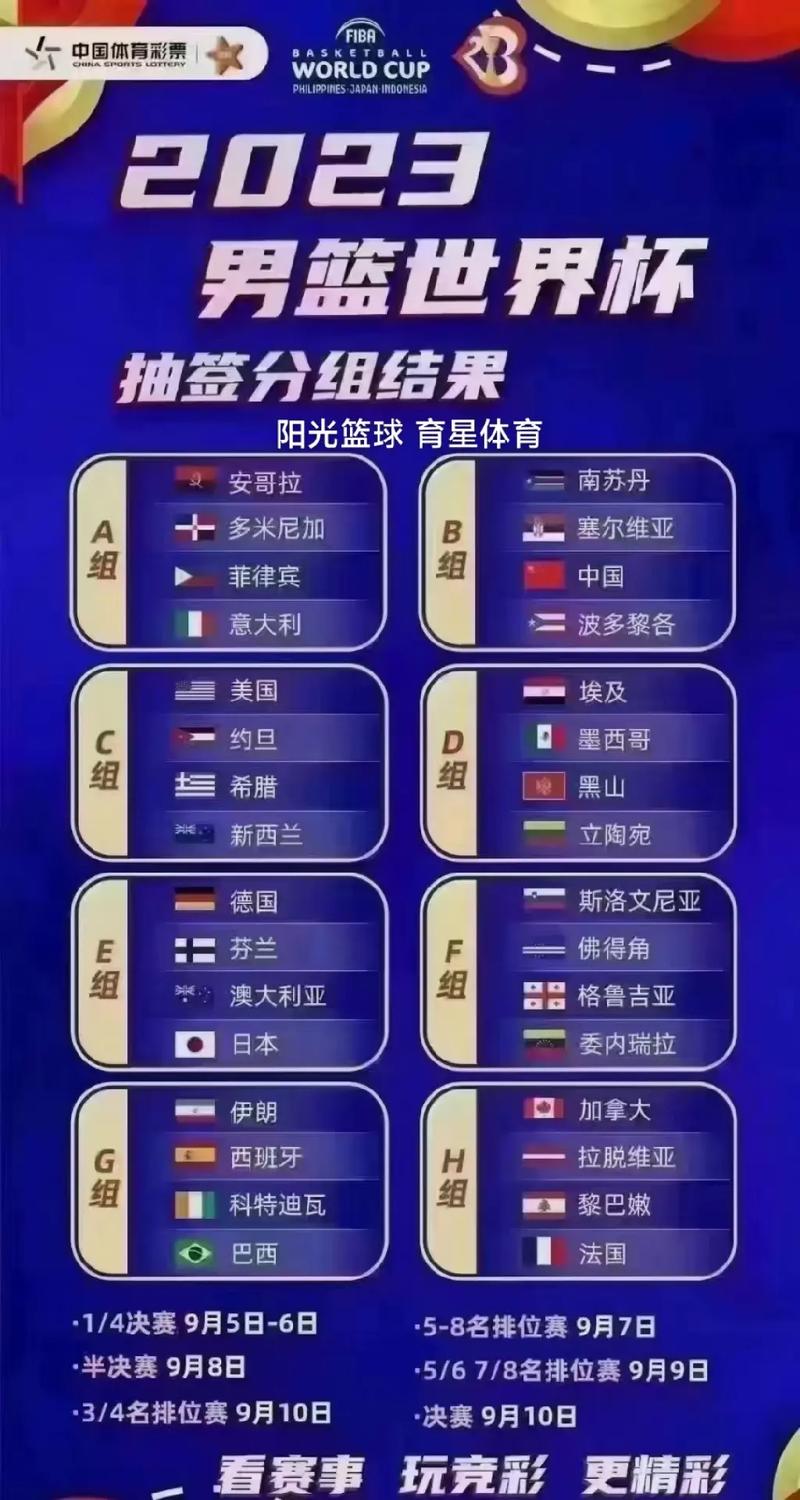 2023男篮世界杯什么时候开赛?中国男篮首战对手及比赛时间
