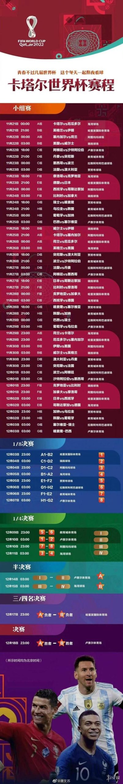 2022世界杯在哪里举办？卡塔尔世界杯赛程安排详解