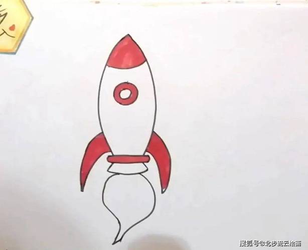最简单的帅气霸气火箭画法，快来学习