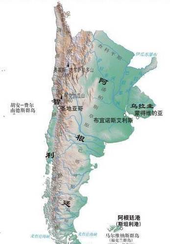 智利地图像根针？安第斯山脉和历史战争告诉你答案！