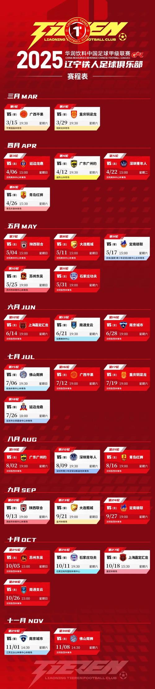 中甲联赛一赛季有多少轮比赛？赛程安排及重要时间节点