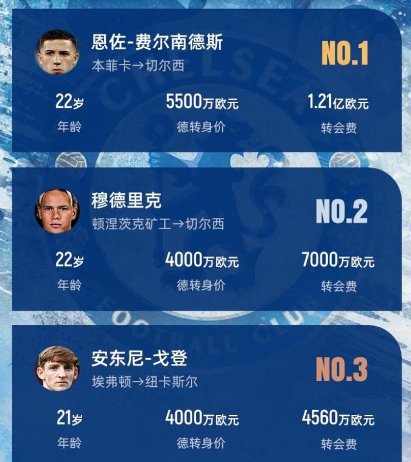 切尔西新老板真有钱？看看冬窗转会就知道了
