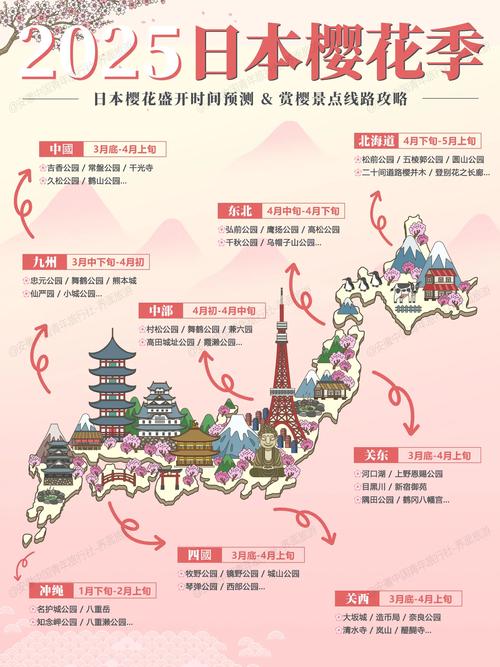 大阪樱花什么时候开？2024年大阪樱花开花时间预测及赏花攻略