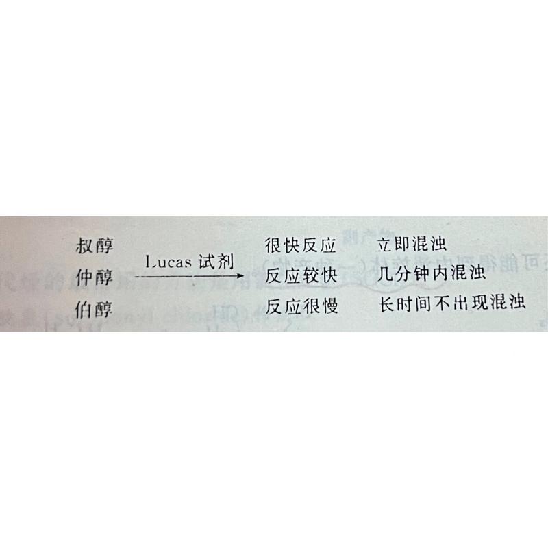 卢卡斯试剂鉴别伯仲叔醇:原理及实验现象详解