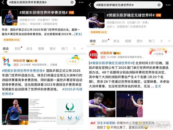 乒乓球世界杯取消？赛事最新动态及未来走向分析