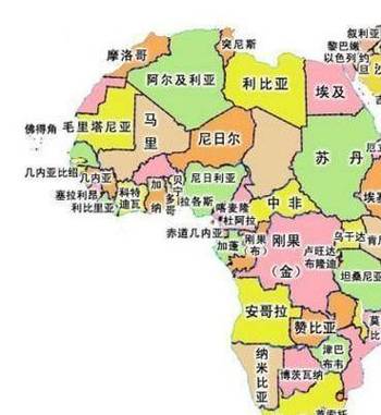非洲有多少个国家和地区?完整非洲地图及国家介绍