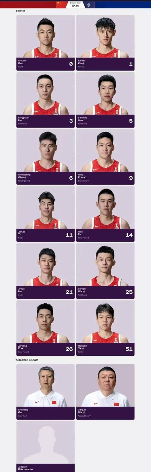 最新中国男篮世界排名出炉,第几名?