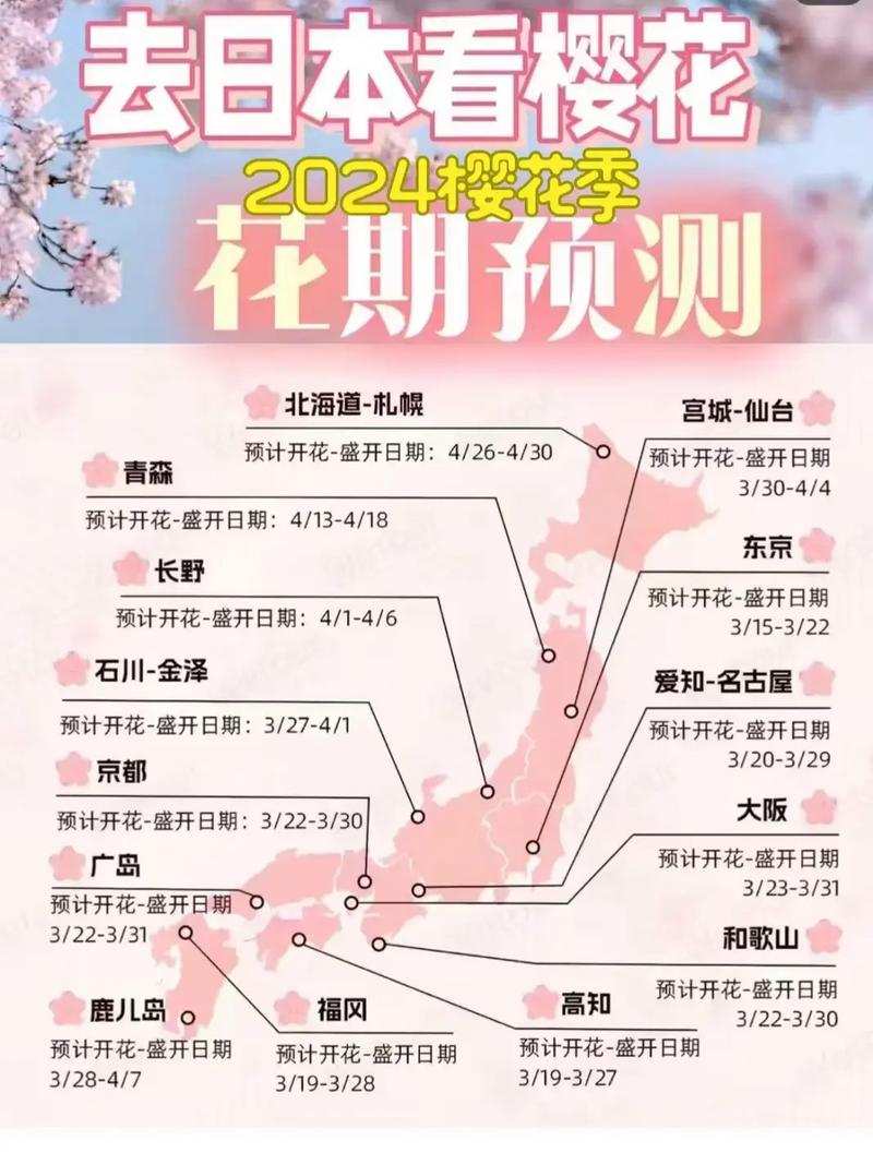 大阪樱花什么时候开？2024年大阪樱花开花时间预测及赏花攻略