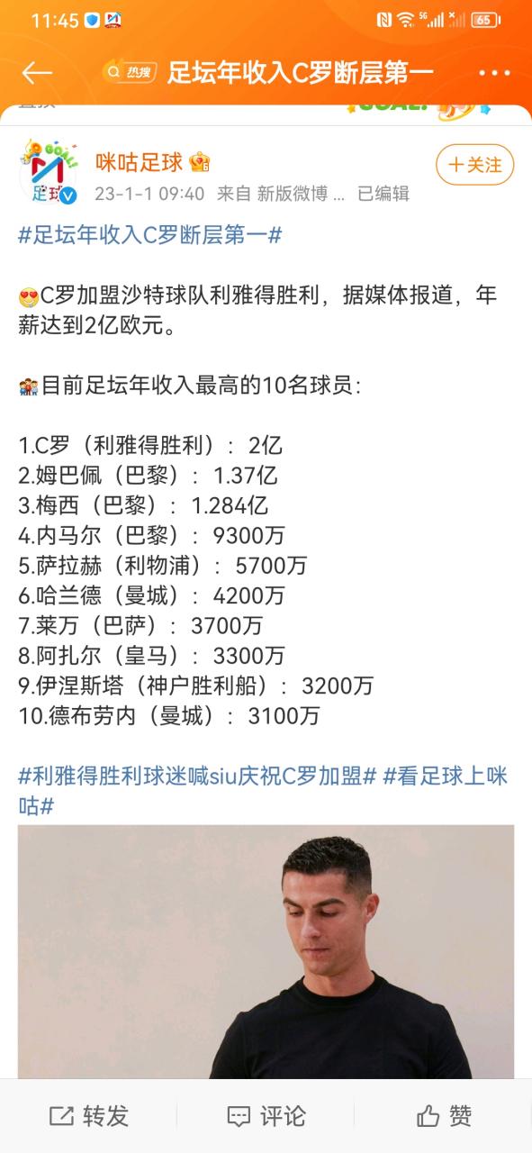 梅西年薪和C罗年薪对比：谁是真正的年薪之王？