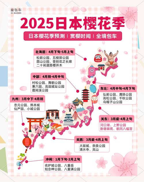 日本樱花几月份开？各地樱花开花时间表速览