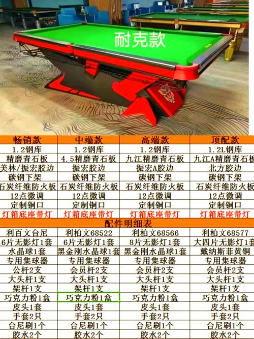 斯诺克台球桌多少钱？不同尺寸价格大揭秘！