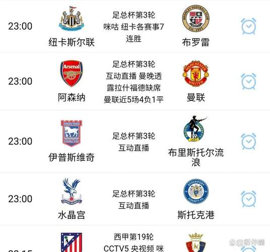 英足总杯比赛直播平台有哪些?官方推荐及观看指南!