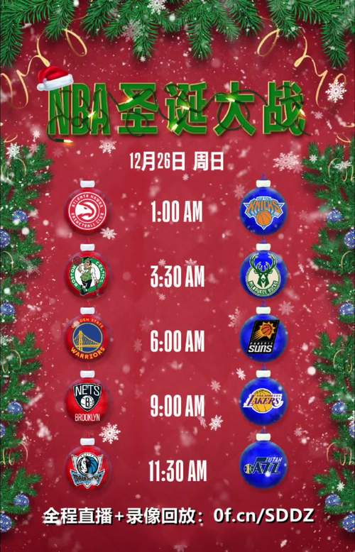 NBA圣诞大战具体是几号？不容错过的圣诞大战赛程安排