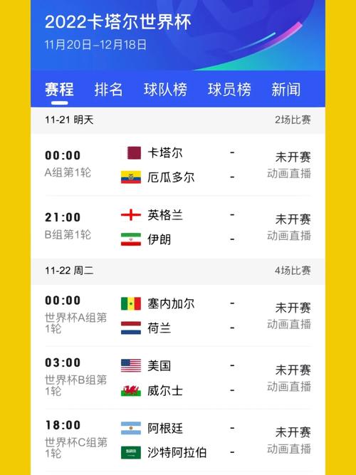 世界杯比赛几点开始?熬夜看球时间安排指南