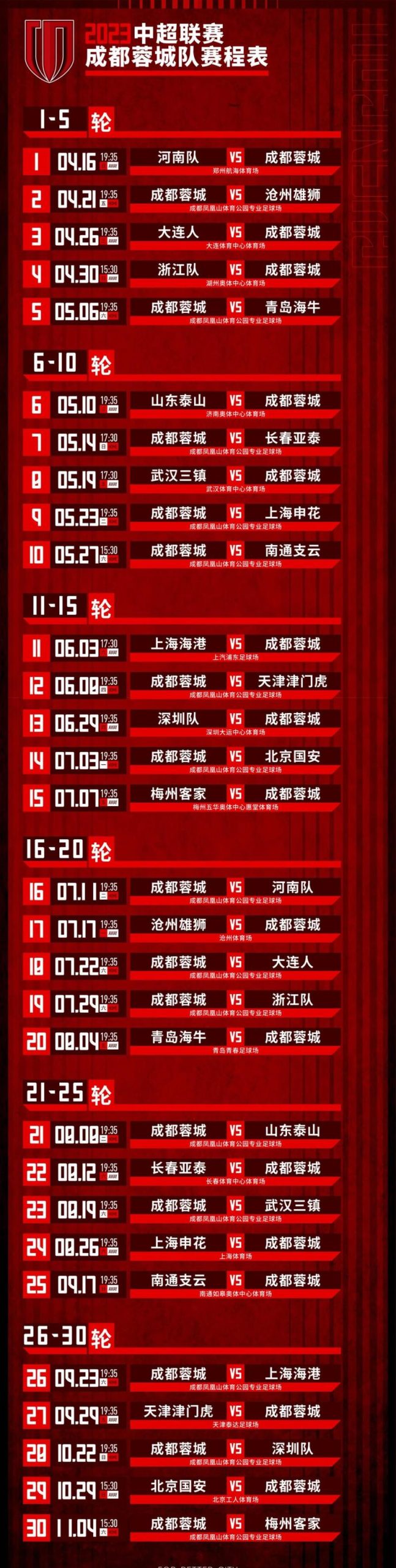 中超比赛总共多少轮？完整赛程安排及时间表