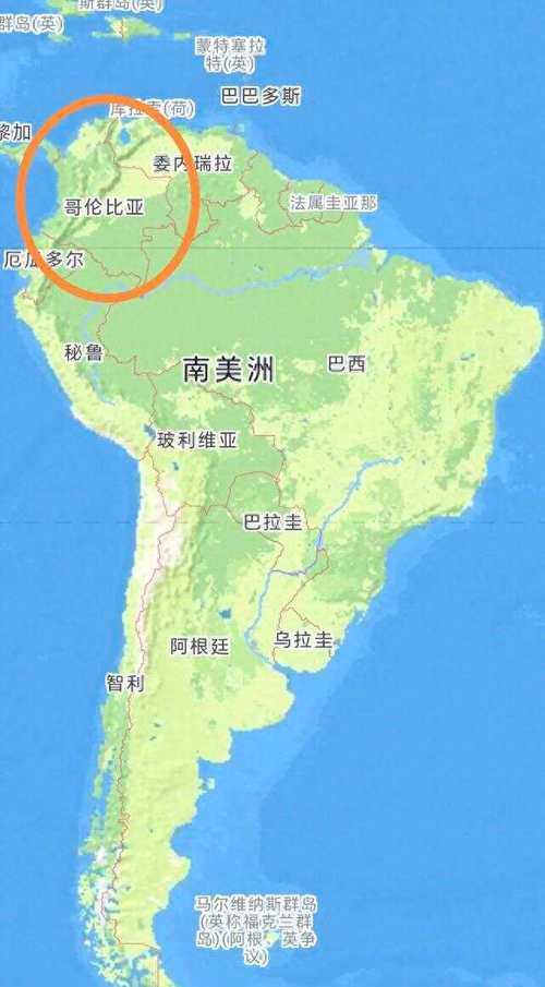 弄清哥伦比亚的地理位置：哥伦比亚在哪个国家，周边有哪些国家？
