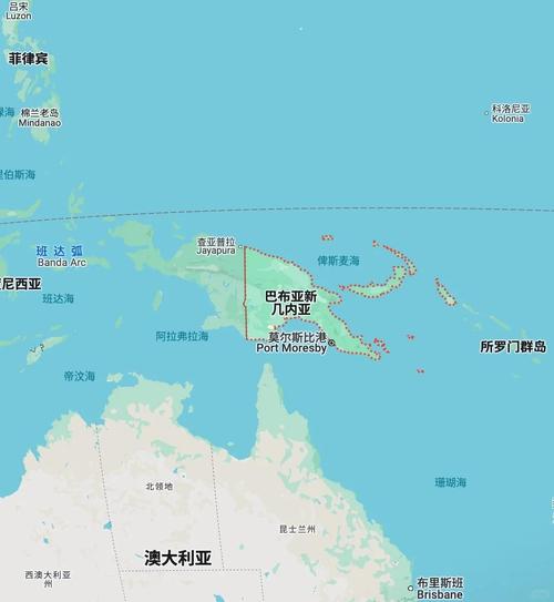 巴布亚新几内亚地图详解：地理位置与周边国家