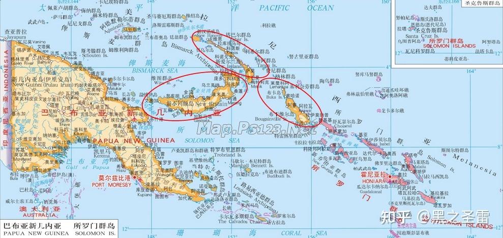 巴布亚新几内亚地图详解：地理位置与周边国家