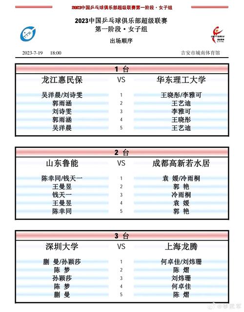 乒超联赛:中国乒乓球最高水平联赛深度解读