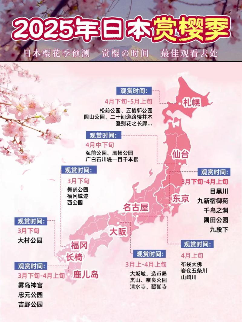 大阪樱花什么时候开？2024年大阪樱花开花时间预测及赏花攻略