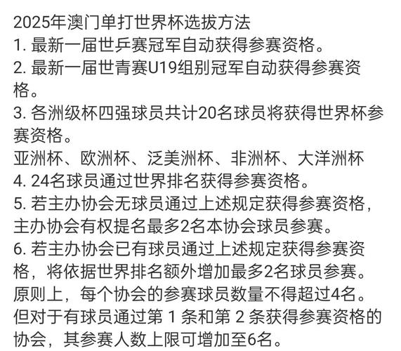世界杯资格怎么获得？详解世界杯参赛资格获取途径