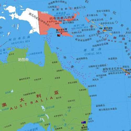 巴布亚新几内亚地图详解：地理位置与周边国家