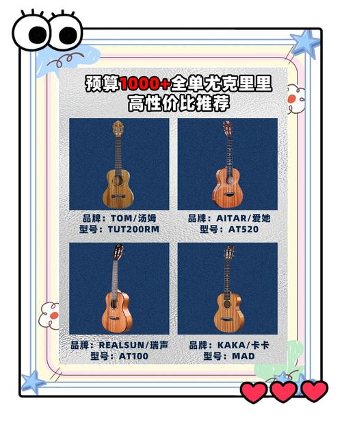 买尤克里里要花多少钱?根据预算选择合适的尤克里里