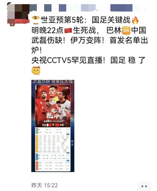 昨天晚上国足比赛结果如何？详细战报：国足1-0战胜巴林，赢得胜利！