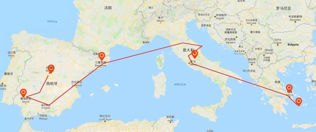 想去西班牙和意大利？先了解两国距离远近