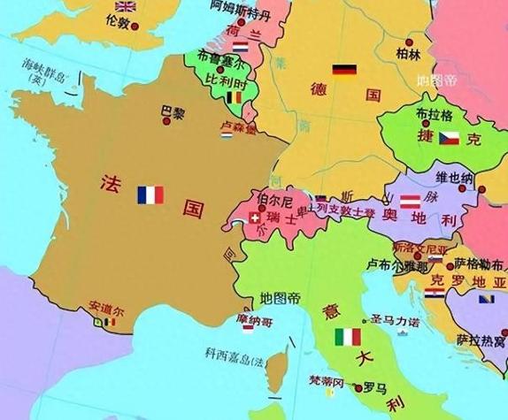 想知道瑞士在哪里？看看这个国家与哪些国家接壤