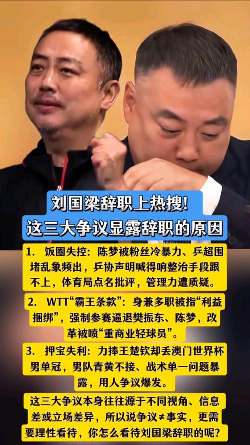 大揭秘!刘国梁离开国乒的内幕故事